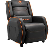 COUGAR Ranger S schwarz-orange / Gaming-Stuhl / Seitentasche / verstellbar / Kunstleder / Tragkraft 160 kg 
