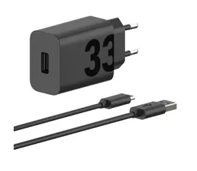Motorola TurboPower Reiseladegerät schwarz USB 33W / USB-A & USB-C / Quick Charge 3.0