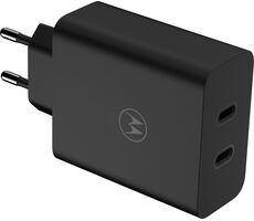 Motorola TurboPower Reiseladegerät schwarz 125W / 2x USB-C / Quick Charge 3.0
