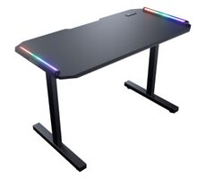 COUGAR DEIMUS 120 RGB schwarz / Gaming-Schreibtisch / B: 122 cm / H: 77 cm / T: 60,5 cm / 2x USB 3.0 / 1x USB-C