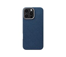 Pitaka Tactile Woven Case PTK Dark Blue Schutzhülle für iPhone 16 Pro blau