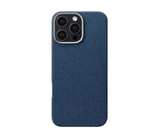 Pitaka Tactile Woven Case PTK Dark Blue Schutzhülle für iPhone 16 Pro Max blau