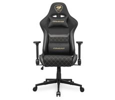 COUGAR Armor One V2 F gold / Gaming-Stuhl / verstellbar / gewebter Stoff / rollbar. Räder / Tragkraft 120 kg 