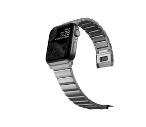 Nomad Titanium Band Armband für Apple Watch 42/44/45/46/49 mm silber