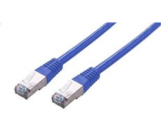 C-tech Patchkabel Cat5e FTP-Kabel 0,5 m blau