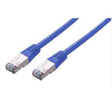 C-tech Patchkabel Cat5e FTP Kabel 0,25 m blau