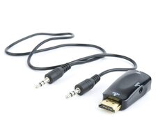 C-tech HDMI (M) auf VGA (F) Adapter + Audio