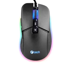 C-tech Dawn schwarz / Optische Gaming-Maus / Hintergrundbeleuchtung / 6400DPI / 7 Tasten / USB 