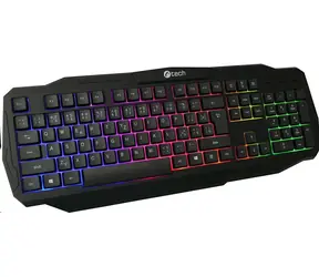 C-tech Arcus schwarz / Gaming-Tastatur / Membran / RGB / USB-A / CZ/SK-Layout