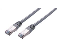 C-tech Patchkabel Cat5e FTP 0,5 m grau