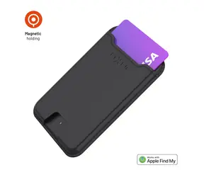 FIXED MagSafe Wallet mit Locator und Find My MagWallet-Unterstützung für kabelloses Laden schwarz