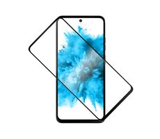 FIXED Full-Cover Displayschutzfolie aus gehärtetem Glas für Motorola Moto G15/Power schwarz