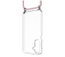 FIXED Pure Neck Case mit abnehmbarem rosa Umhängeband für Samsung Galaxy A16 4G/5G