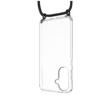 FIXED Pure Neck Case mit abnehmbarem schwarzem Umhängeband für Samsung Galaxy A36 5G/A56 5G