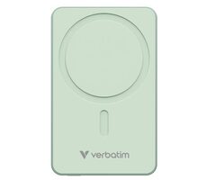 Verbatim Charge 'n' Go Essentials Magnetische kabellose Powerbank 10000 mAh Grün / USB-C / MagSafe / 15-20 W