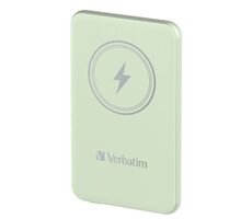 Verbatim Charge 'n' Go Magnetische kabellose Powerbank 5000 mAh Grün / USB-C / MagSafe / 15-20 W
