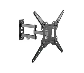 Brateck LPA68-443 schwarz / Ausziehbare Wandhalterung für TV 23"-55" / verstellbar / Tragkraft 30kg