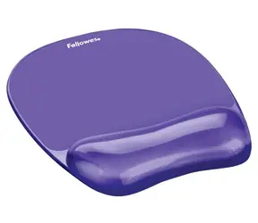 Fellowes CRYSTAL Gel-Maus und Handgelenkspad, violett