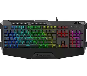 Sharkoon Skiller SGK4 U schwarz / Gaming-Tastatur / kabelgebunden / RGB / Rubberdome-Schalter / DE