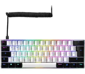 Sharkoon SKILLER SGK50 S4 weiß / Gaming-Tastatur / mechanisch / kabelgebunden / RGB / Kailh Red-Schalter / DE