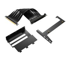 Sharkoon Angled Kit 4.0 schwarz / PCIe 4-Slot Riser / PCIe 4.0 x16 / Kabel 175mm