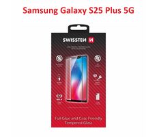 Swissten FULL GLUE COLOR FRAME CASE FRIENDLY Glas für Samsung S936B Galaxy S25 PLUS 5G schwarz
