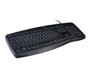 C-tech KB-107 USB schwarz / Ergonomische Tastatur / Membran / USB / CZ/SK Layout
