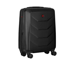 Wenger Prymo Carry-On schwarz / Reisekoffer auf Rollen / 43 L / 20 x 40 x 55 / Polycarbonat & ABS