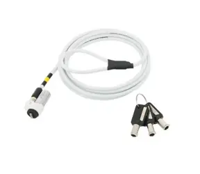 Mobilis Nano Sicherheitskabelschloss / 3x Schlüssel / Länge 1,8m