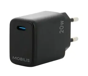 Mobilis Wall Charger 20W schwarz / Ladegerät / 1x USB-C