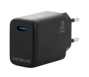 Mobilis Wall Charger 25W schwarz / Ladegerät / 1x USB-C 