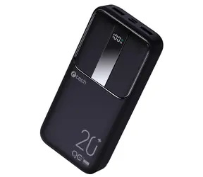 C-tech BATCT1341 22,5 W 20000 mAh schwarz / Powerbank / USB-A / USB-C / 5 V & 9 V & 12 V