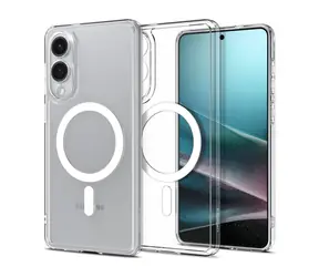 Spigen Ultra Hybrid MagSafe Schutzhülle für Samsung Galaxy S25 Edge klar weiß