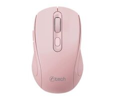 C-tech WLM-12 pink / Kabellose optische Maus / 1600DPI / 6 Tasten / BT/2,4GHz / 1xAA