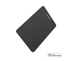 FIXED SMART Tracker Tag Card 2 mit Find My-Unterstützung, kabelloses Laden, schwarz