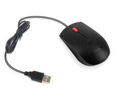 Lenovo Fingerprint Biometric USB Mouse Gen 2 schwarz / Kabelgebundene Maus / 1600 DPI / USB-A