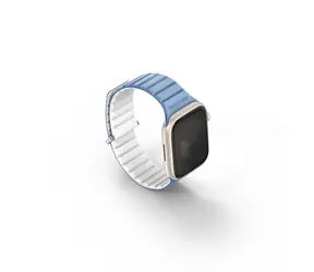 UNIQ Revix Evo Reversible Magnetic Strap für Apple Watch 41 & 40 & 38 mm - POWDER BLUE (blau & weiß)