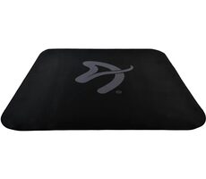 Arozzi Zona Quattro Black Grey / Bodenschutzmatte / 116 x 116 cm / schwarz mit grauem Logo