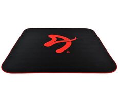 Arozzi Zona Quattro Black Red / Bodenschutzmatte / 116 x 116 cm / schwarz mit rotem Logo