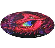 Arozzi Zona Floorpad Crawling Chaos / Bodenschutzmatte / rund 121 cm Durchmesser / Drachen-Design