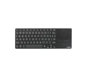 Rapoo E2810M Multimode schwarz / kabellose Tastatur / 2,4 GHz / BT 4.0 & 5.0 / ultradünn / 2x AAA-Batterien