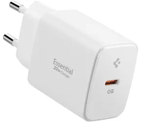 Spigen Essential EE201EU Ladegerät weiß / USB-C / 20W GaN 