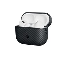 Pitaka Aramid Fiber Magnetic Case Schutzhülle für AirPods 2 Kopfhörer schwarz
