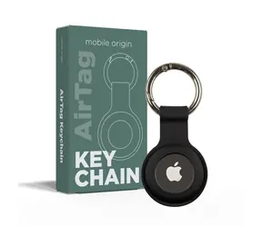 Mobile Origin AirTag KeyChain schwarz / Schlüsselanhänger