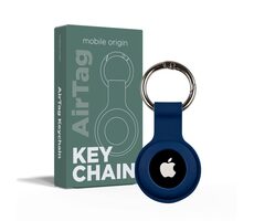 Mobile Origin AirTag Schlüsselanhänger blau / Schlüsselanhänger
