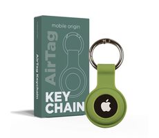 Mobile Origin AirTag KeyChain grün / Schlüsselanhänger