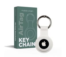 Mobile Origin AirTag KeyChain weiß / Schlüsselanhänger
