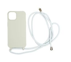 Mobile Origin Lanyard Case Backcover für Apple iPhone 14 hellgrau