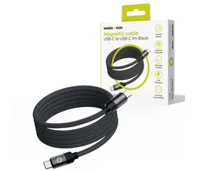 Mobile Origin Magnetisches patentiertes Cable USB-C auf USB-C 1 m schwarz
