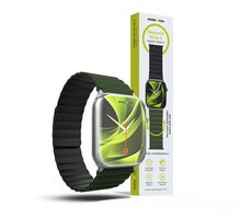 Mobile Origin Magnetic Watch Strap II Armband für Apple Watch 49mm/46mm/45mm/44mm grün/schwarz